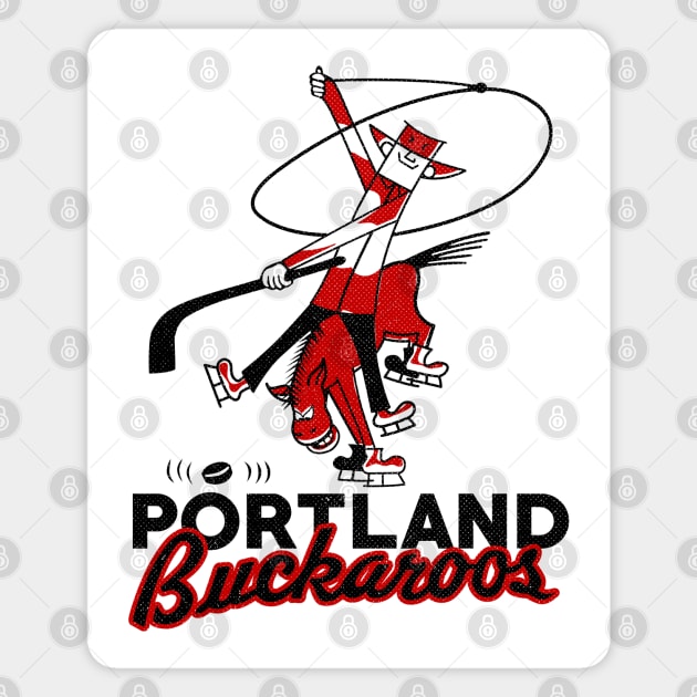 Defunct Portland Buckaroos Hockey 1969 Magnet by LocalZonly